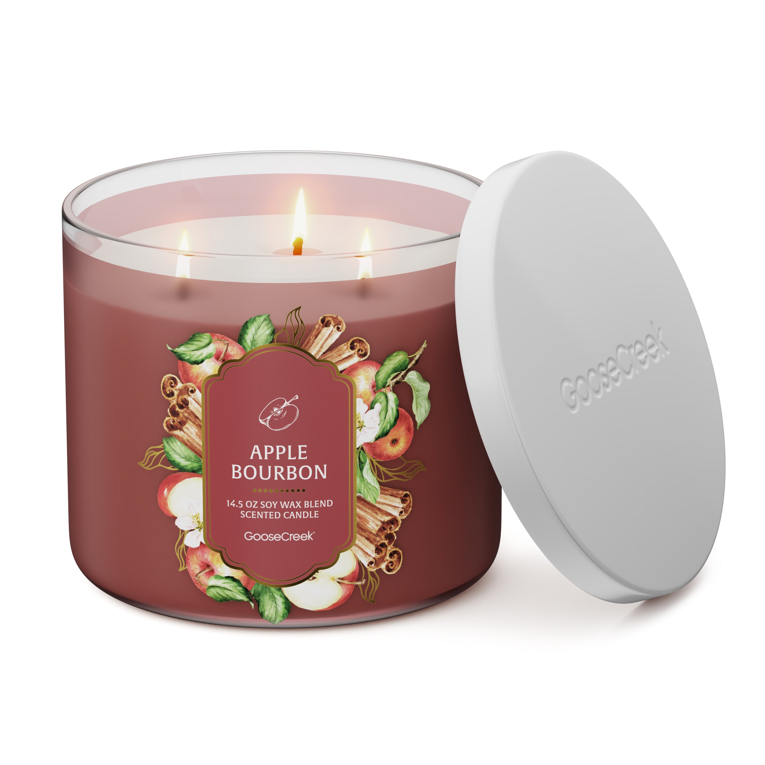 Apple Bourbon 3-Wick Candle - Image 3