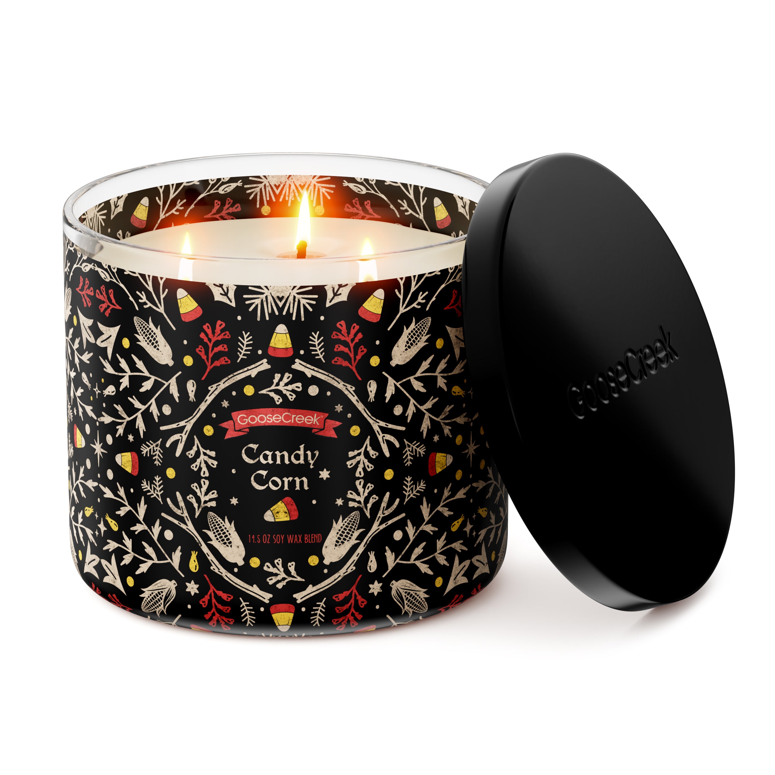 Candy Corn 3-Wick Candle - Image 3