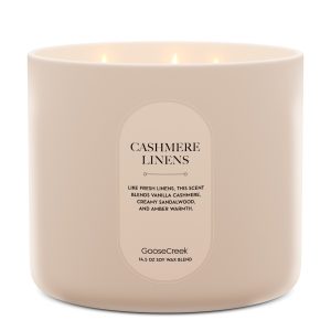 Cashmere Linens High Intensity 3-Wick 14.5oz Candle