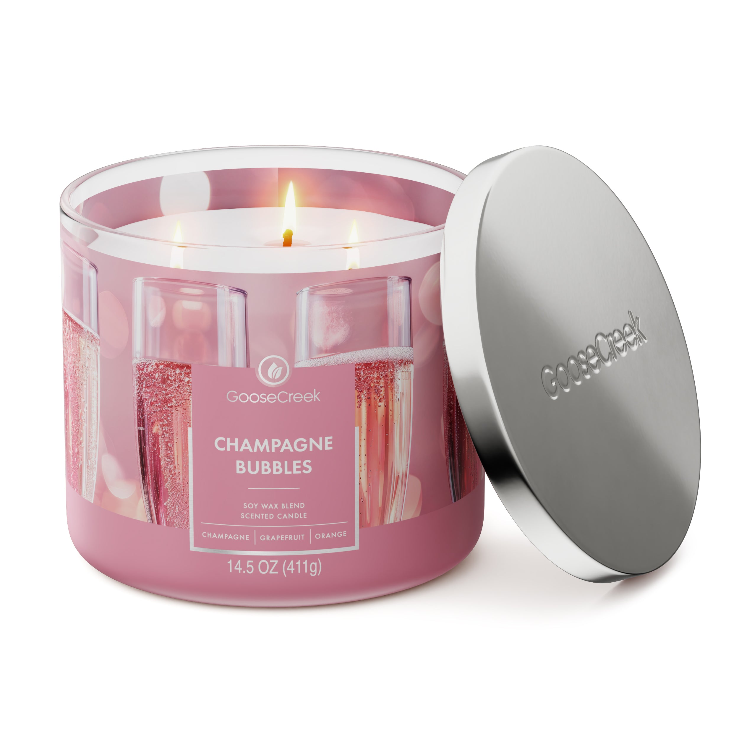 Champagne Bubbles 3-Wick Candle - Image 3
