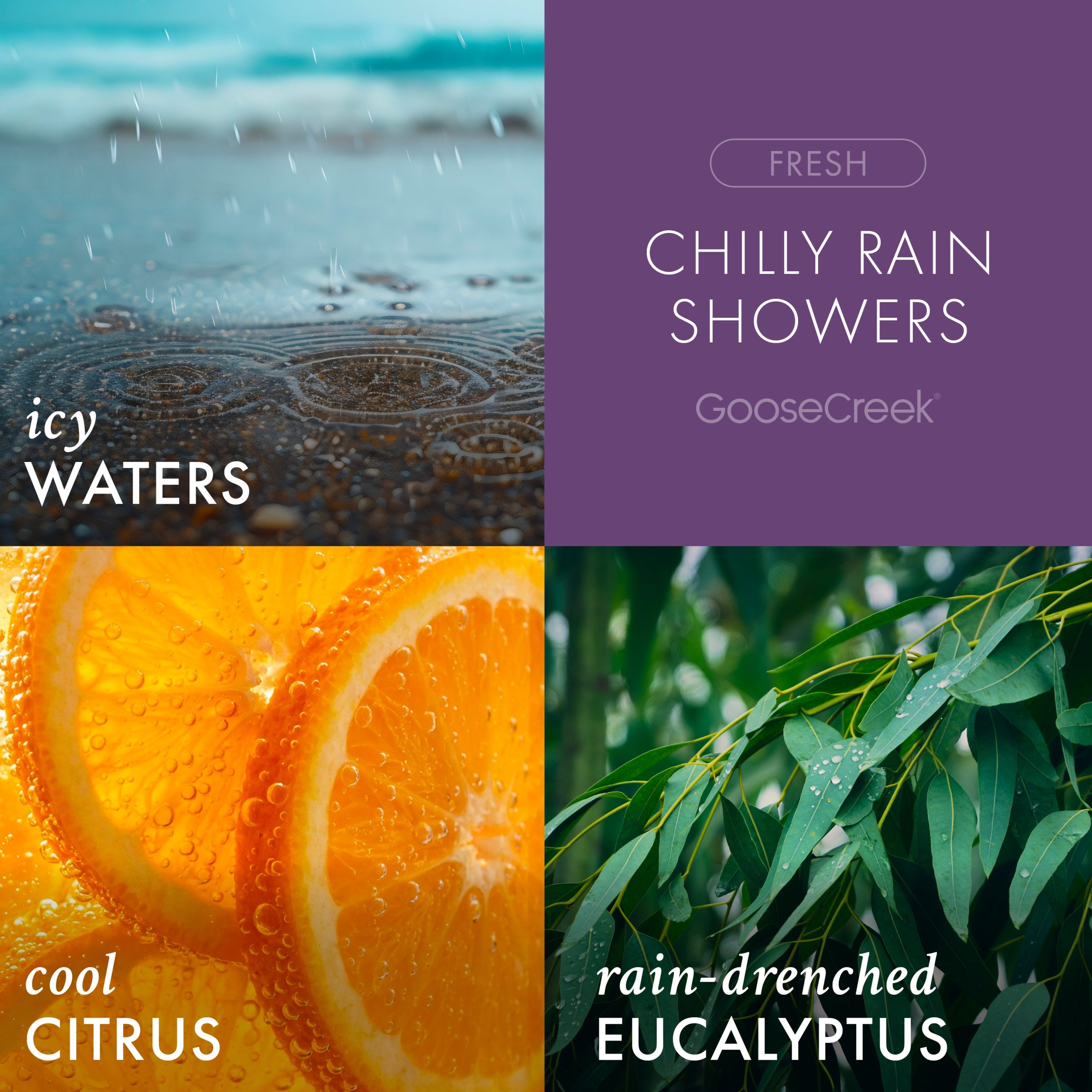 Chilly Rain Showers Odor Eliminating 3-Wick Candle - Image 2
