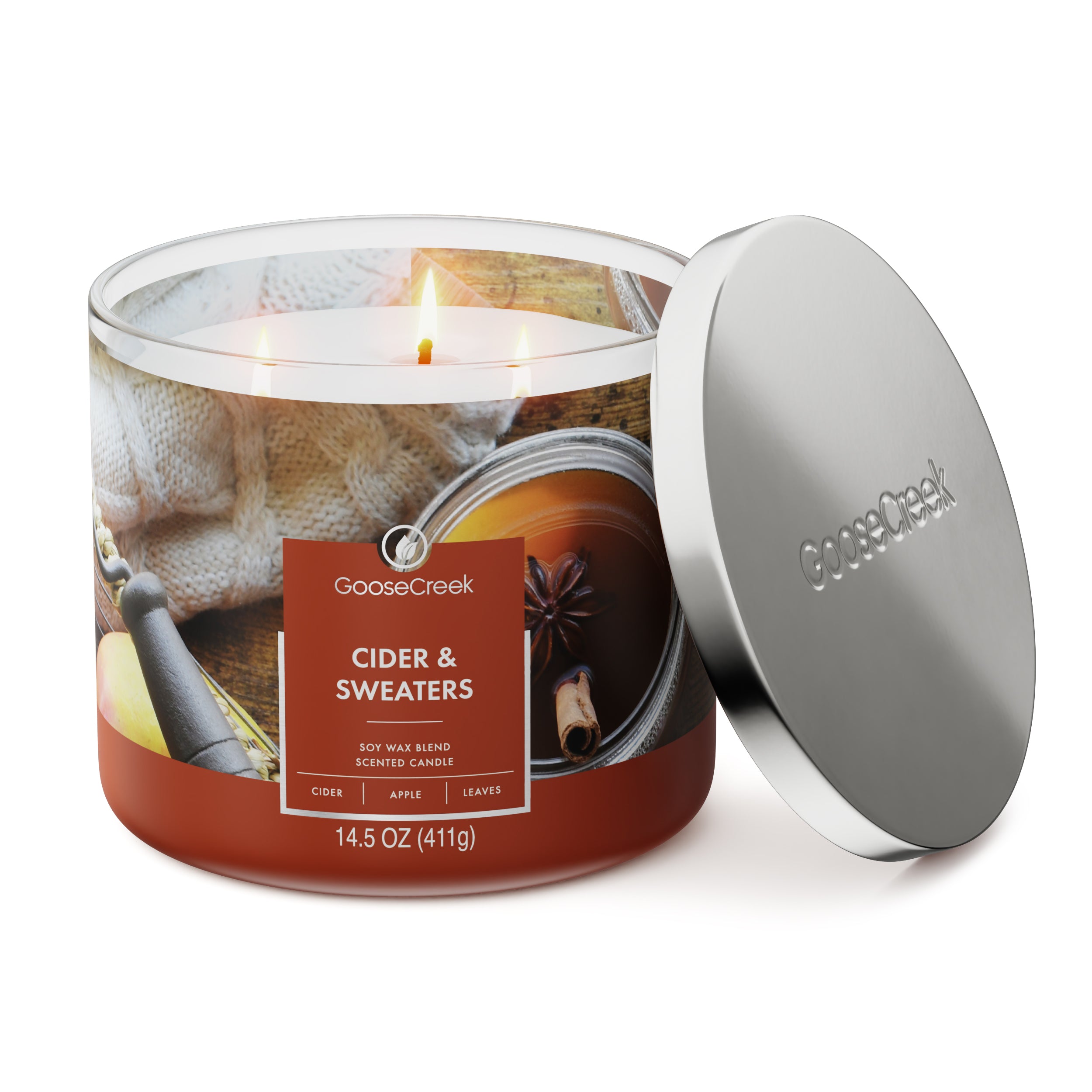 Cider & Sweaters 3-Wick Candle - Image 3