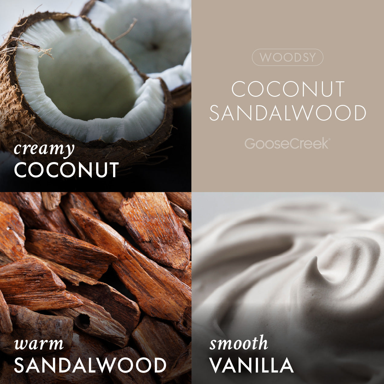 Coconut & Sandalwood Aromatherapy 3-Wick Candle - Image 2