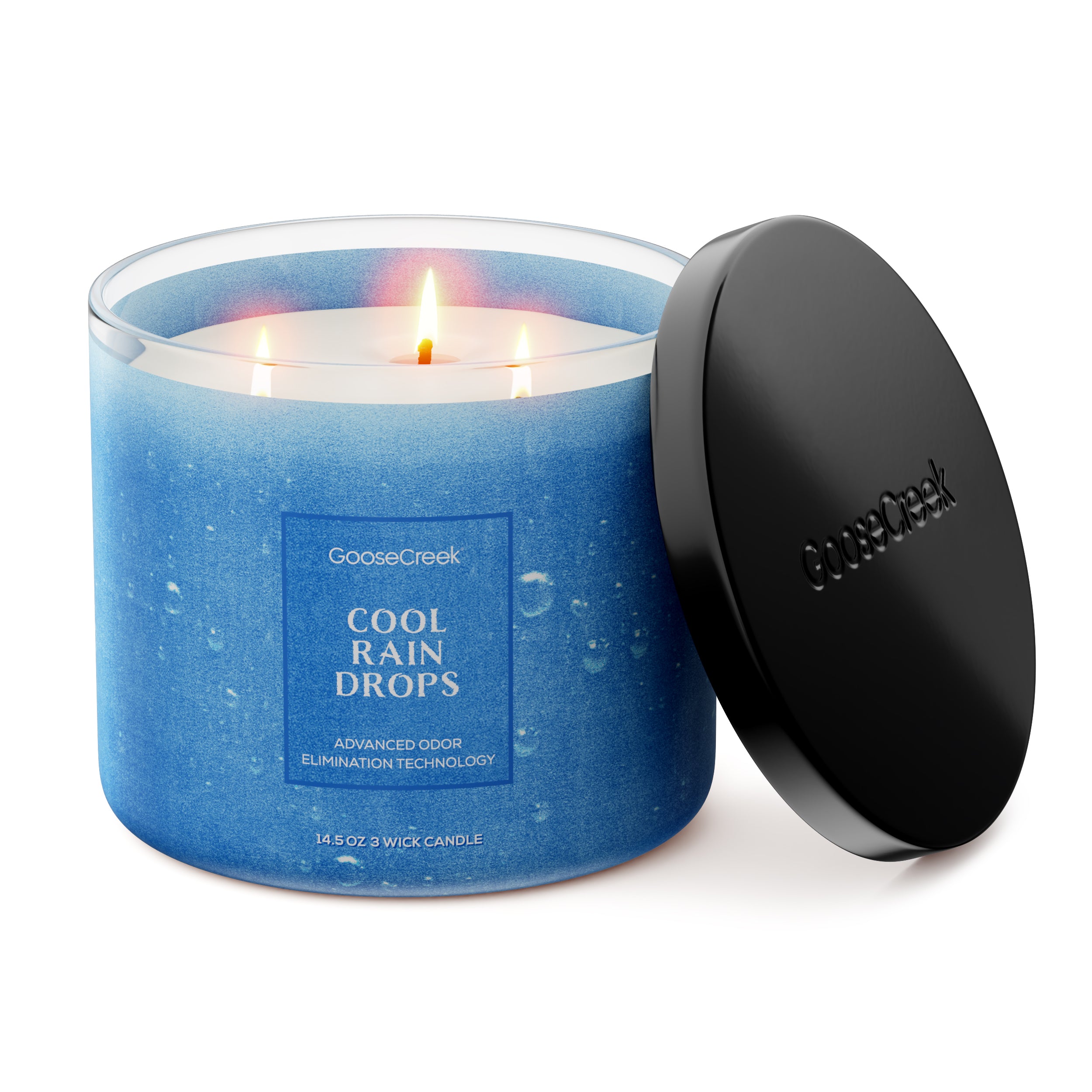 Cool Rain Drops Odor Eliminating 3-Wick Candle - Image 3