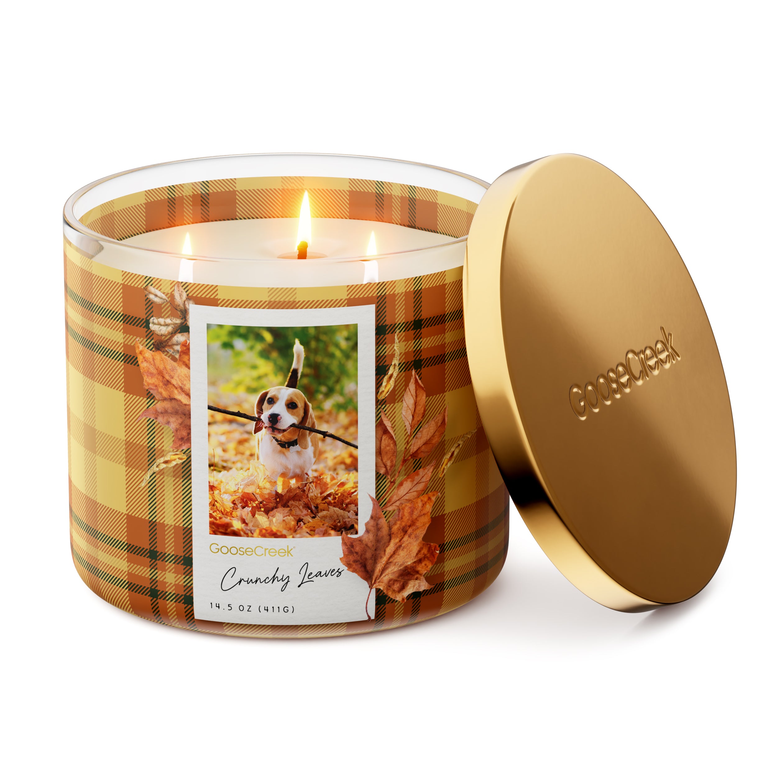 Crunchy Leaves 3-Wick Candle - Image 3