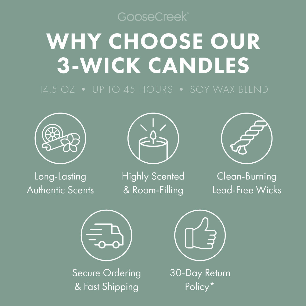 Eucalyptus & Mint Aromatherapy 3-Wick Candle - Image 4