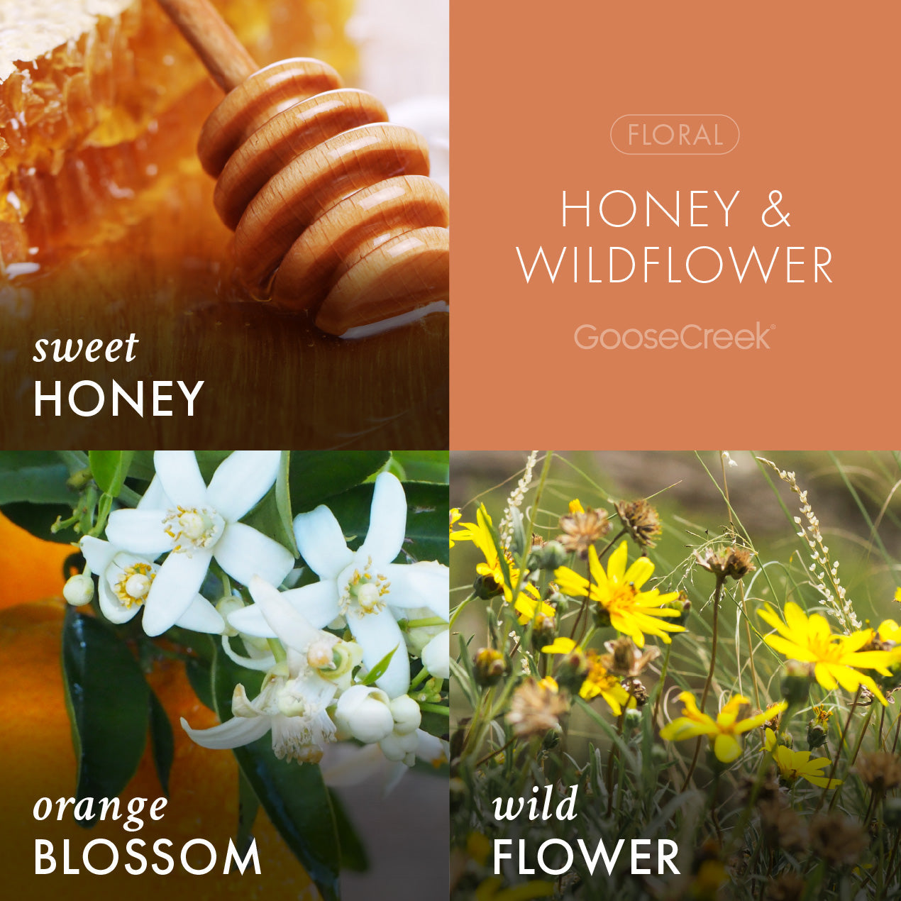 Honey & Wildflower Aromatherapy Large 3-Wick Candle - Image 2