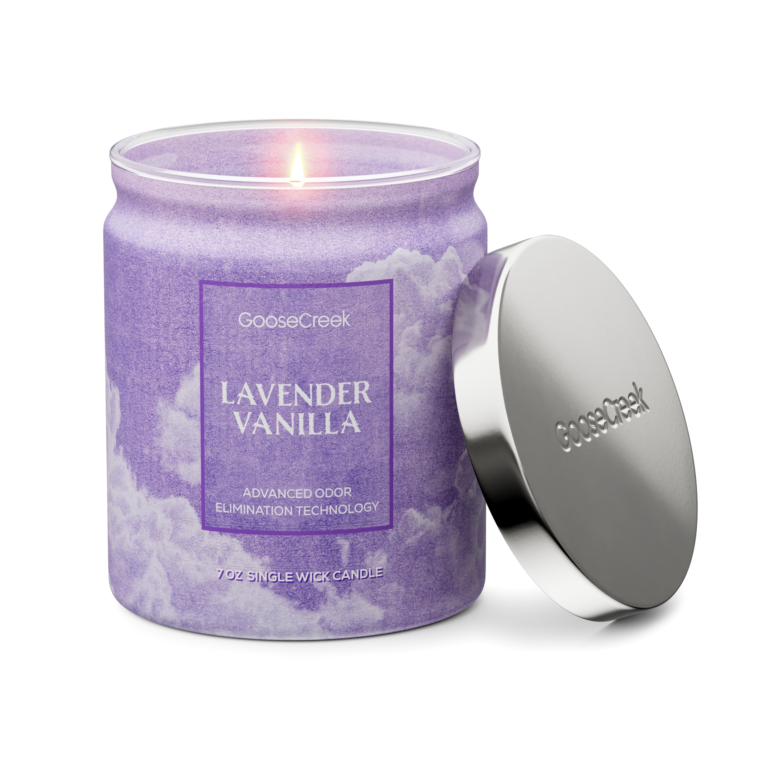 Lavender Vanilla Odor Eliminating 7oz Single Wick Candle - Image 2