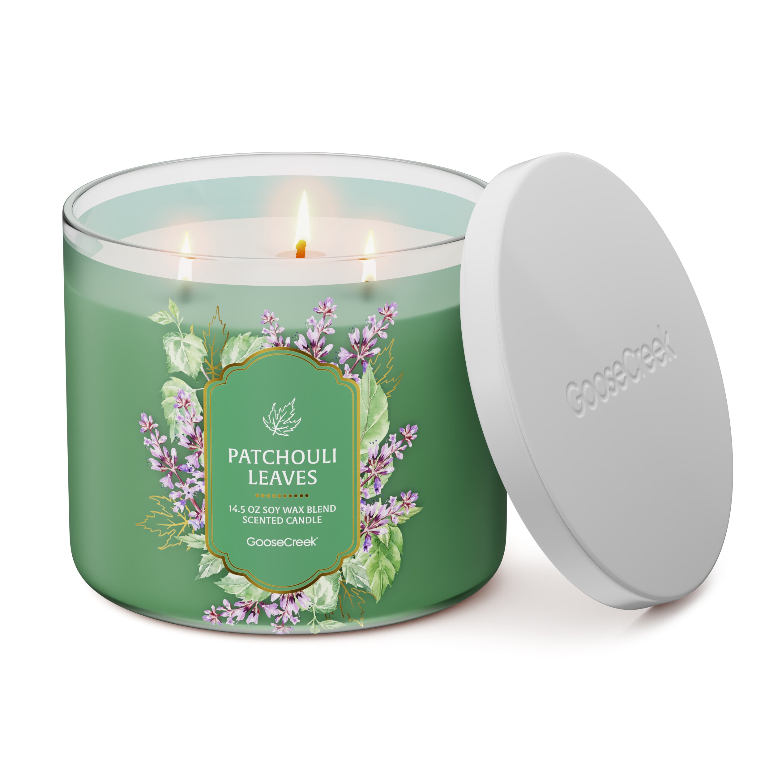 Patchouli Leaves 3-Wick Candle - Image 3