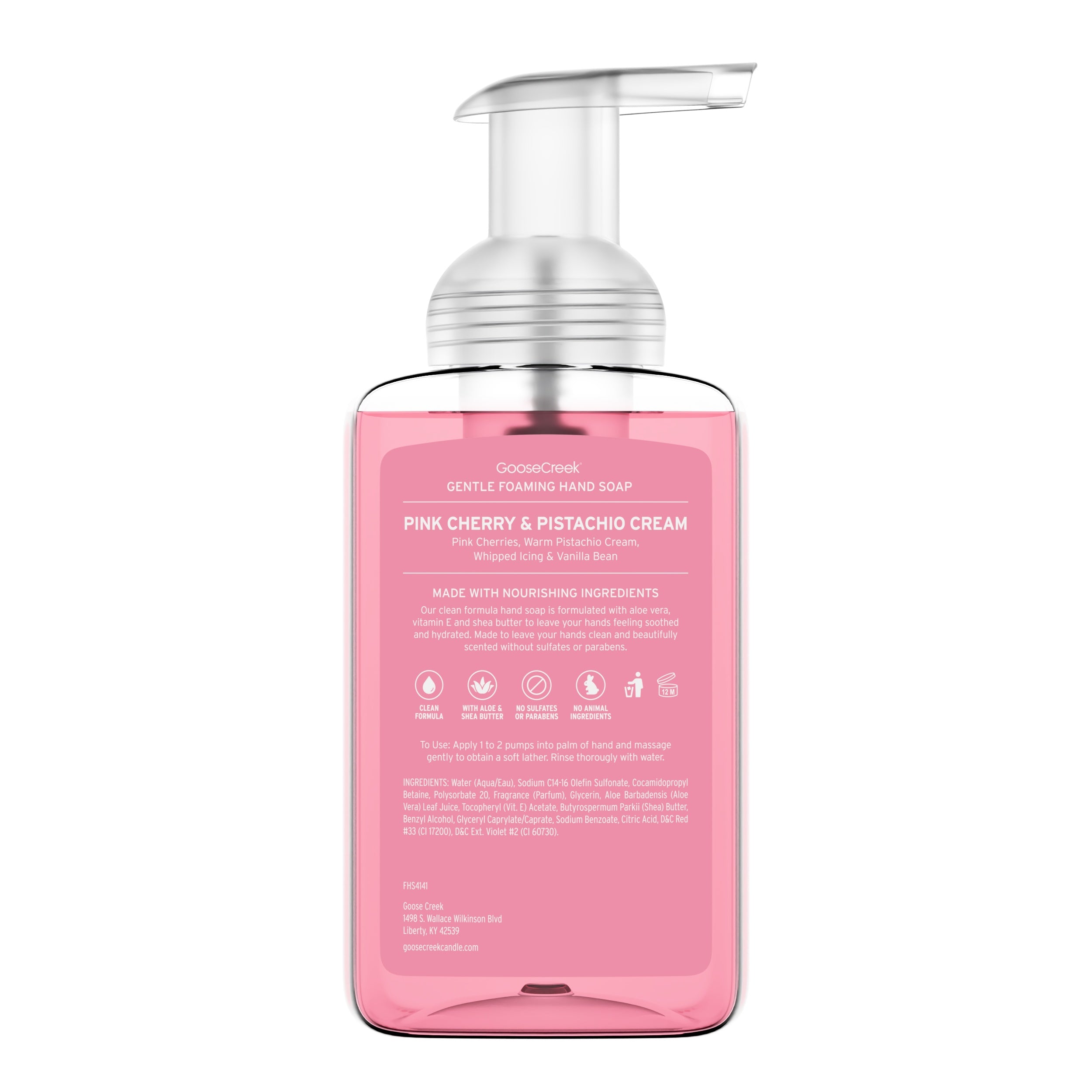 Pink Cherry & Pistachio Cream Lush Foaming Hand Soap - Image 2