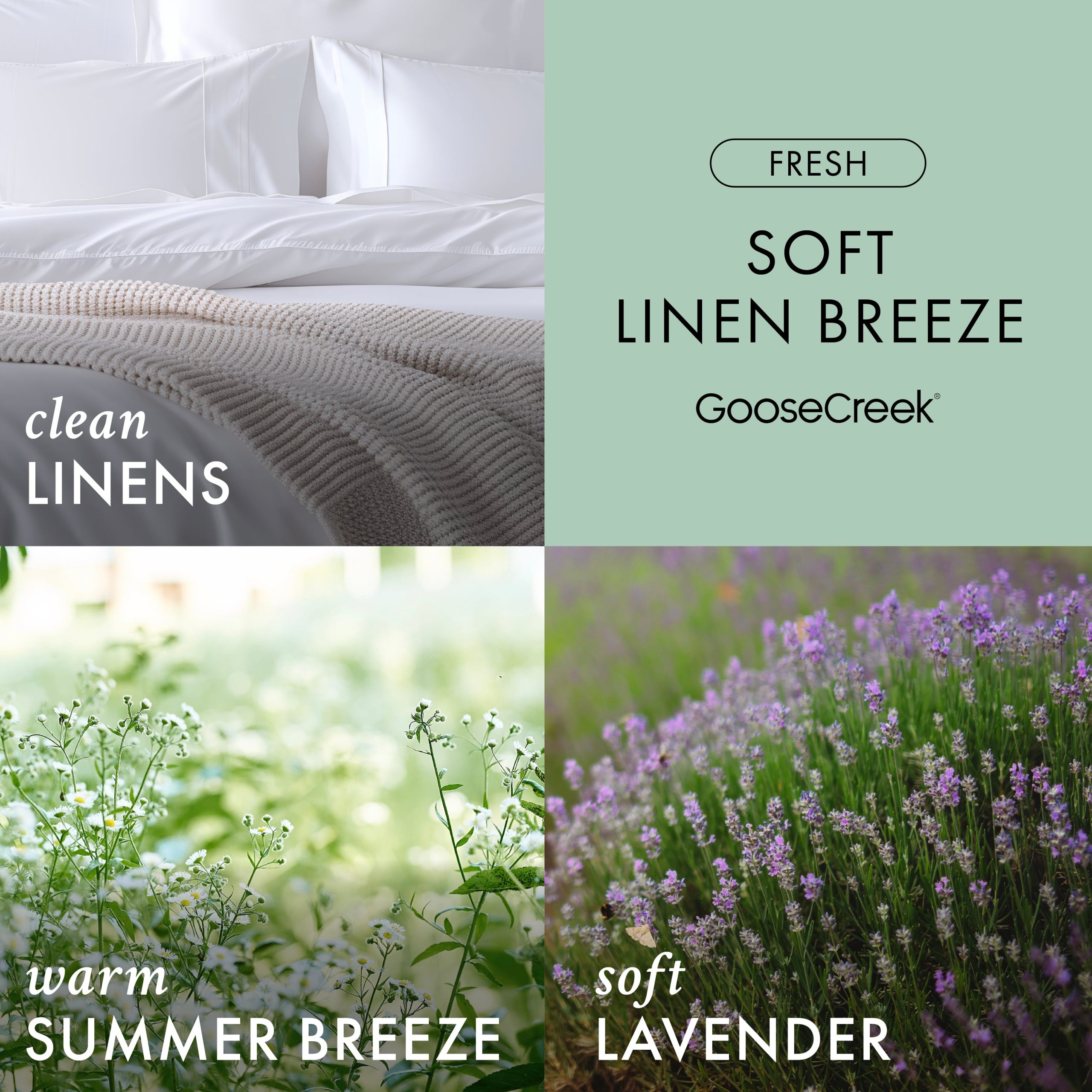Soft Linen Breeze 3-Wick Candle - Image 2