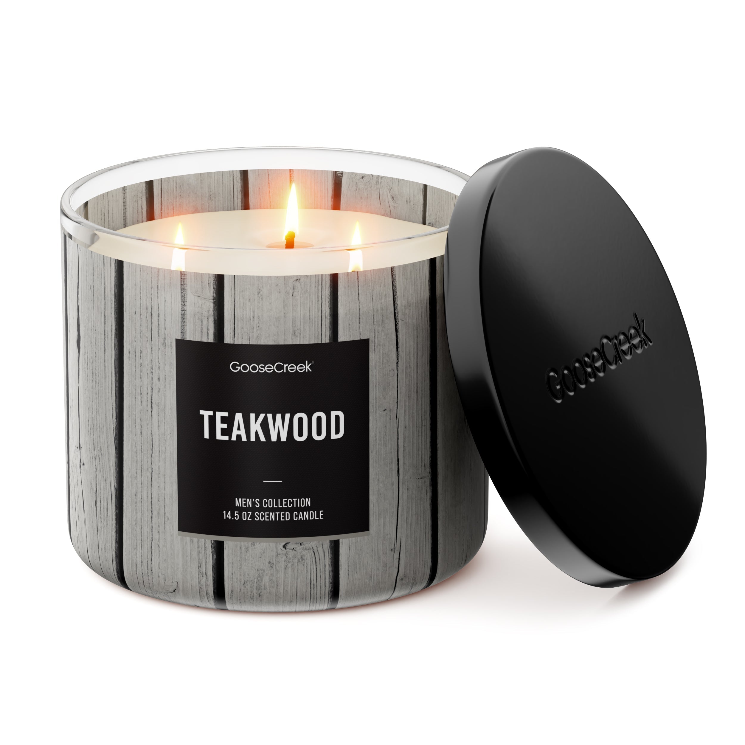 Teakwood 3-Wick Candle - Image 3