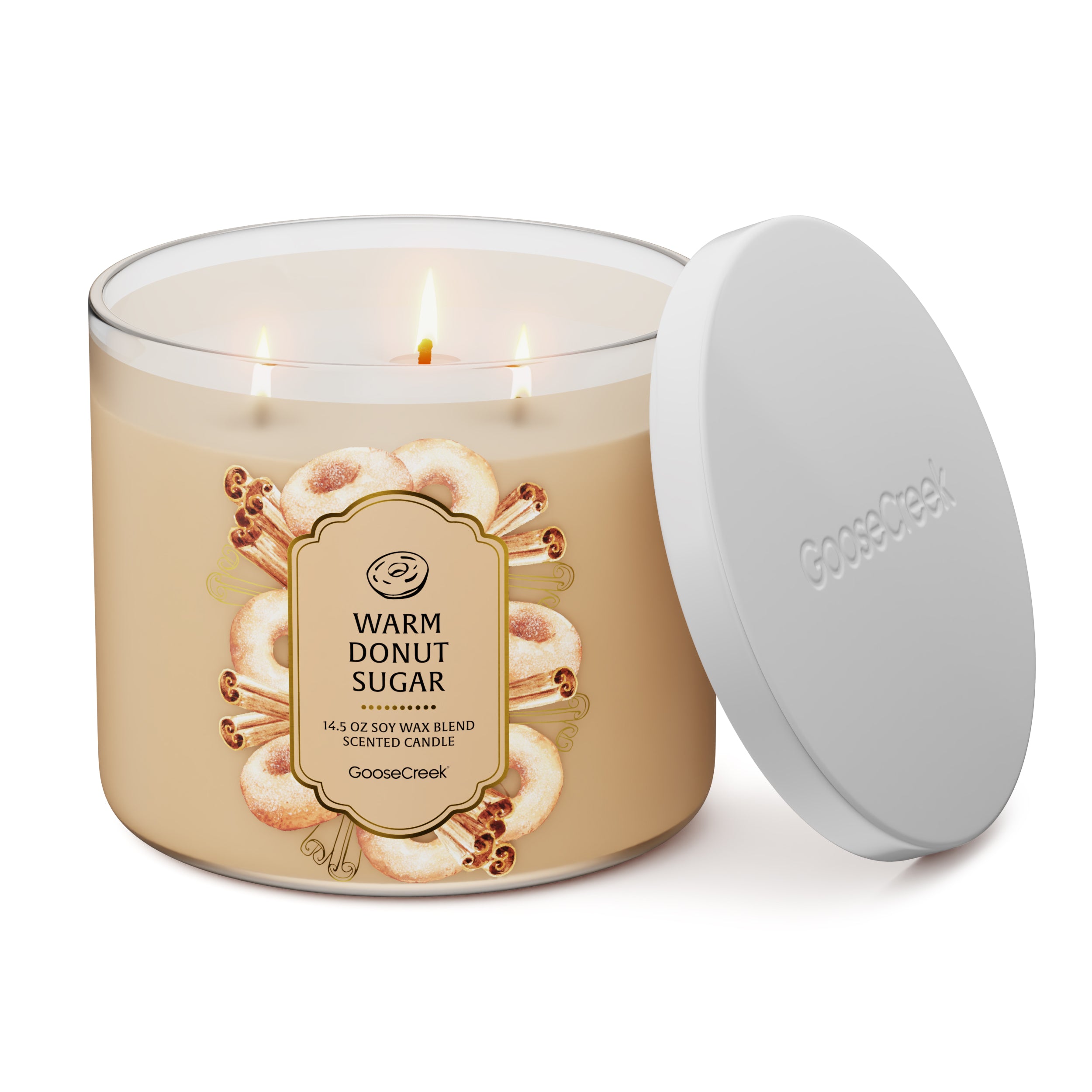 Warm Donut Sugar 3-Wick Candle - Image 3
