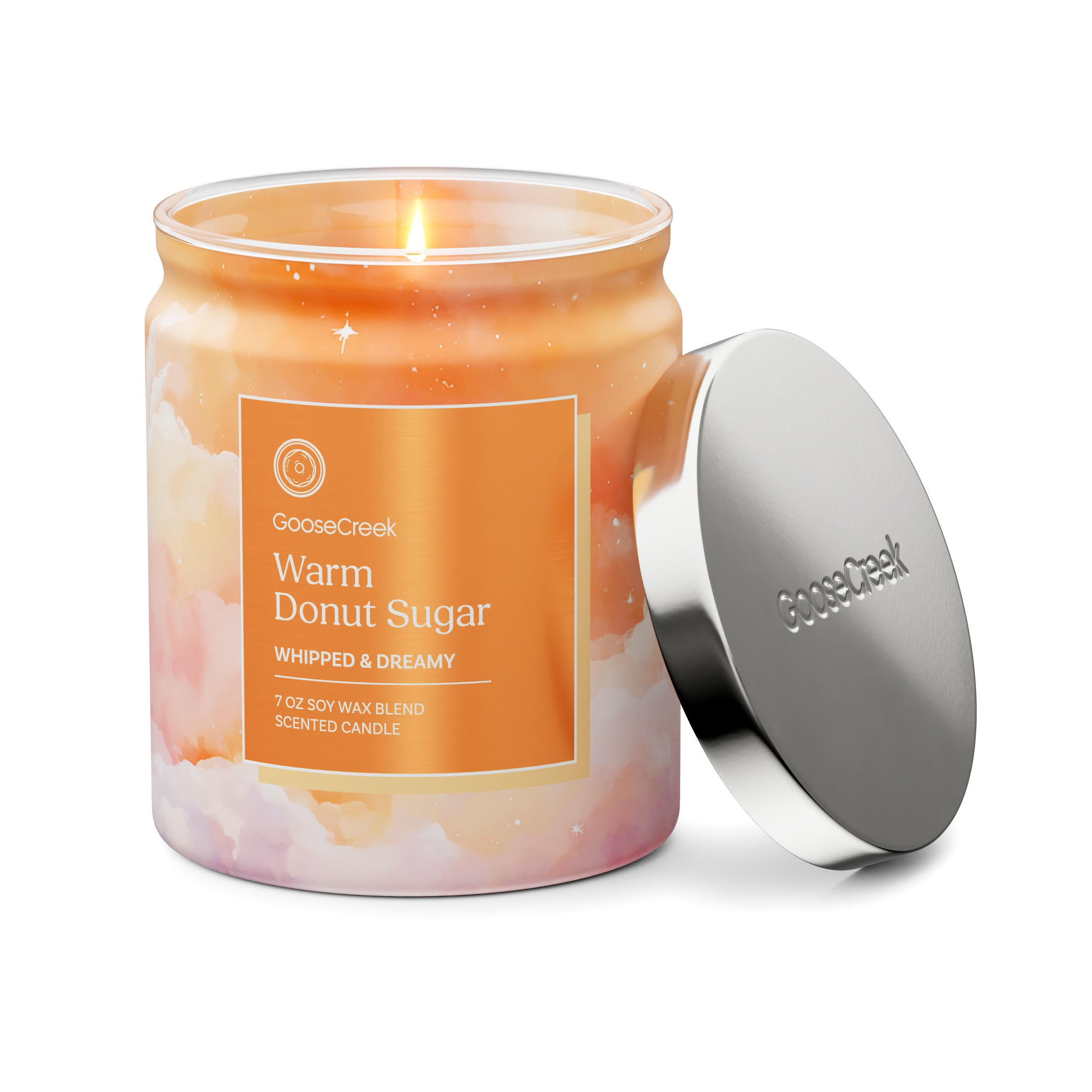 Warm Donut Sugar 7oz Single Wick Candle - Image 3