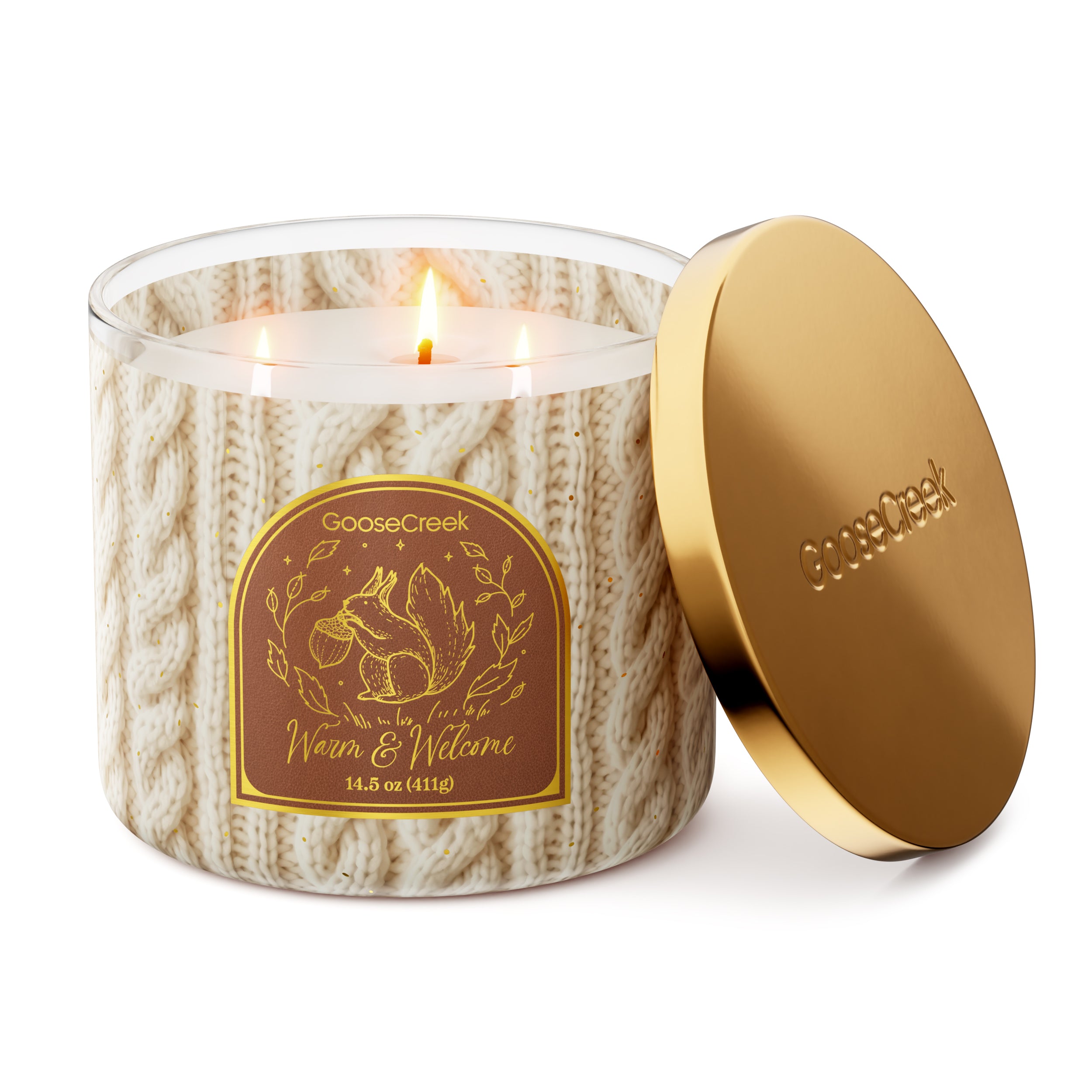 Warm & Welcome 3-Wick Candle - Image 3
