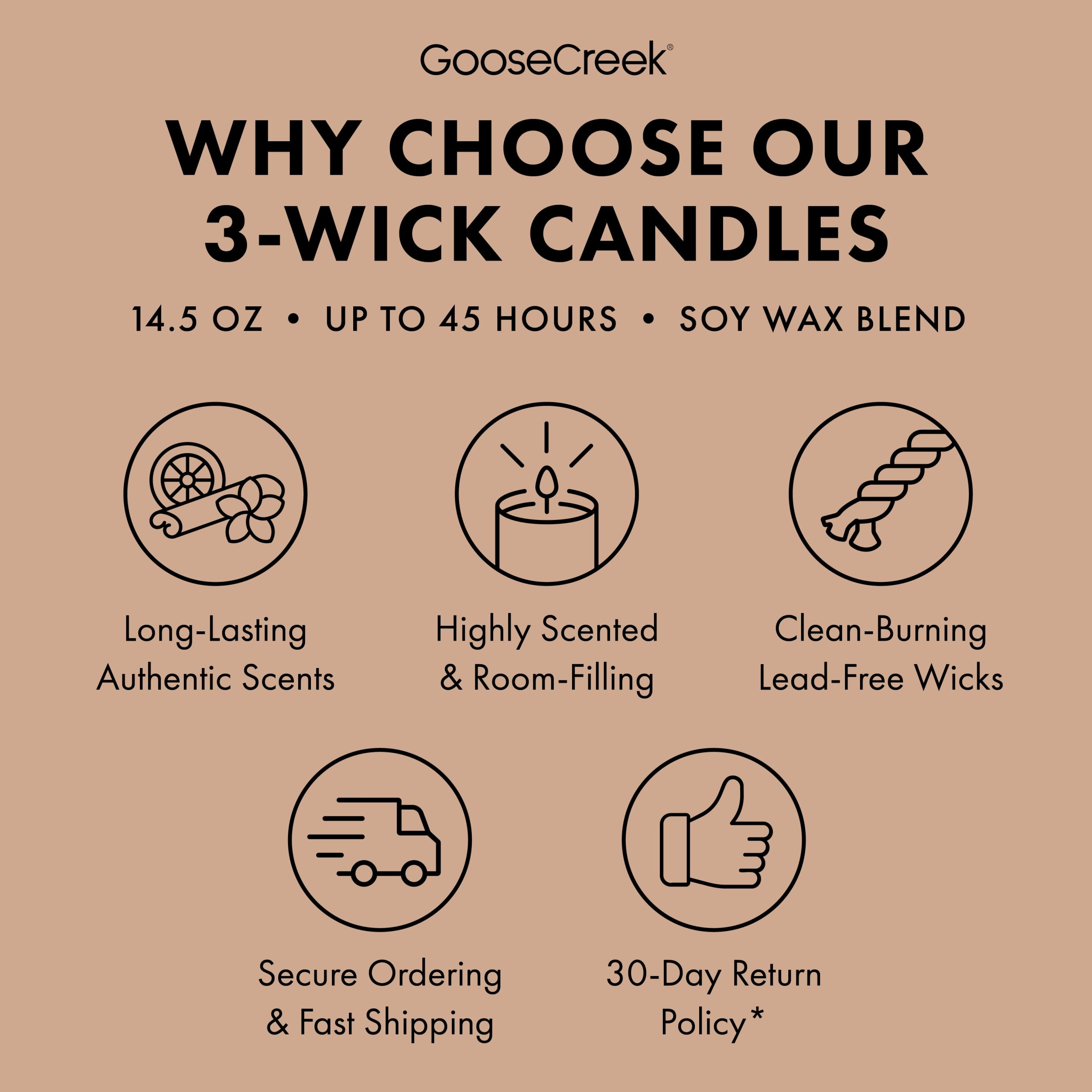 Warm & Welcome 3-Wick Candle - Image 4